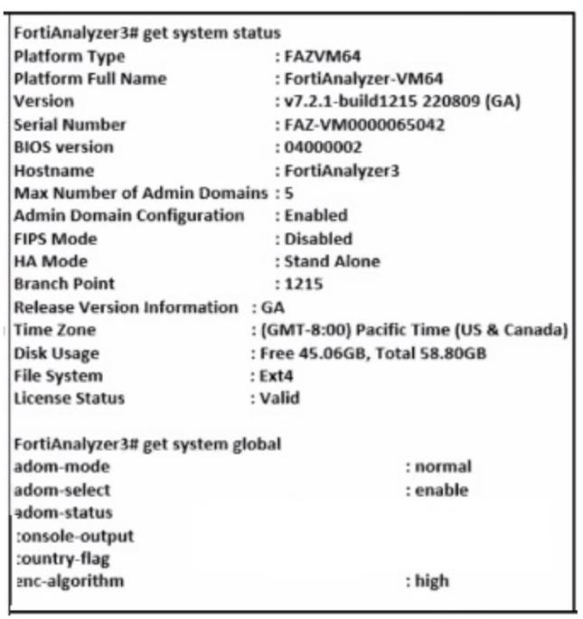 NSE6_FAZ-7.2 dumps exhibit